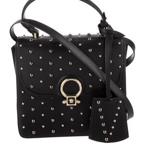 Rare Versace DV One Purse EUC Black Studded w/ Clasp